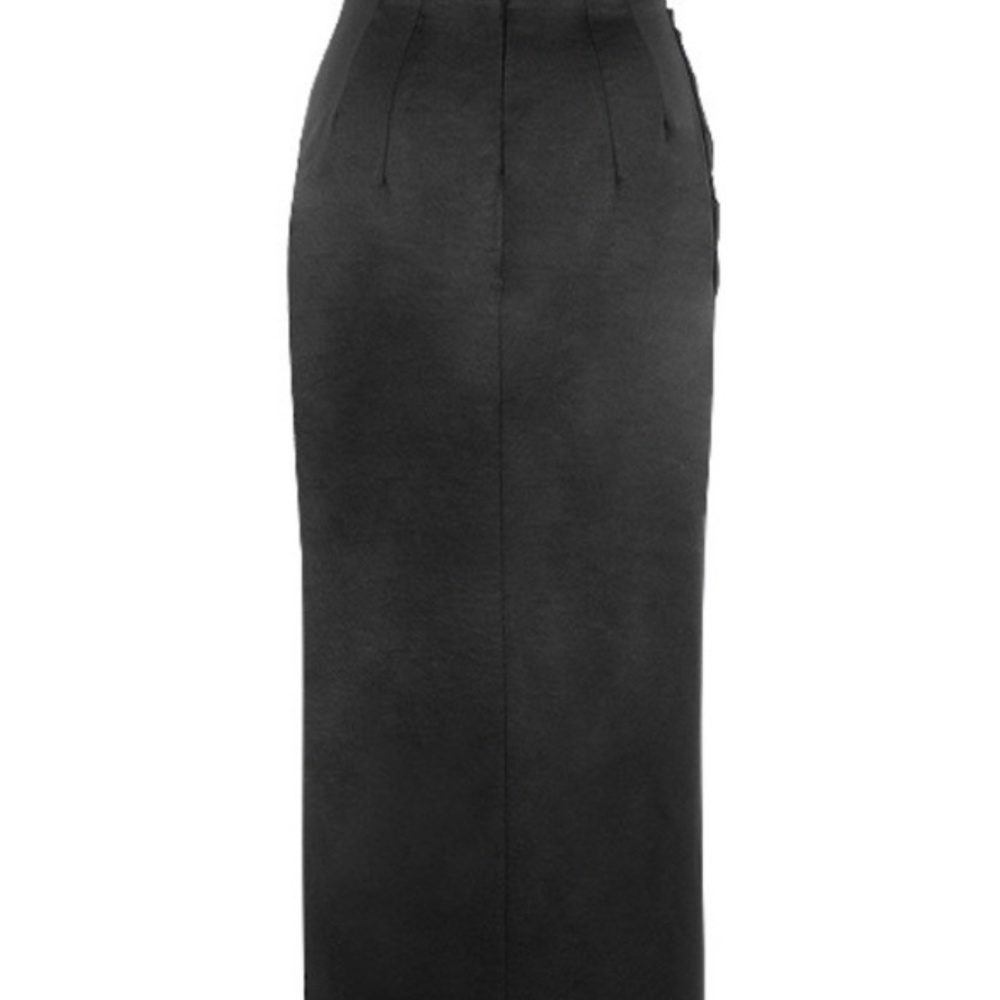 House of CB Adrienne dress black satin size 6 - Picture 6 of 6